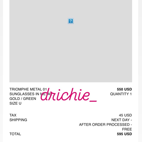 Celine Triumph Gold Sunglasses - Picture 11 of 11